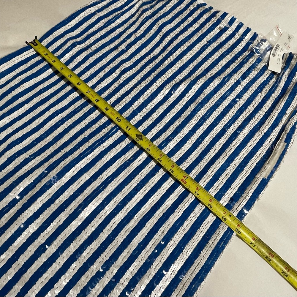 J.Crew Collection Striped Sequin Skirt Style G3573‎ Luxury Pencil Skirt - Picture 5 of 13